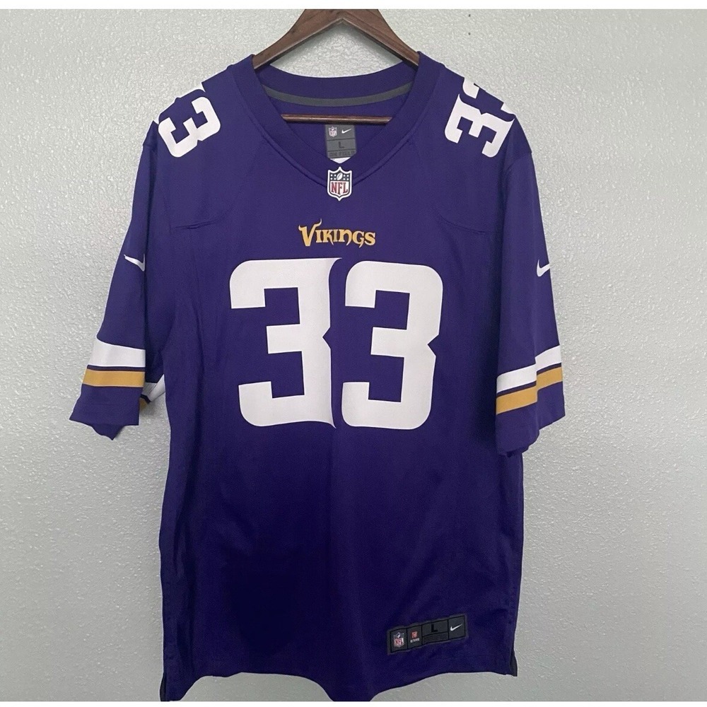 Nike NFL Minnesota Vikings Dalvin Cook #33 Men's L Jersey purple & white